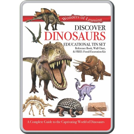 Round World Products Round World Products  Discover Dinosaurs Tin Set RWPTS03